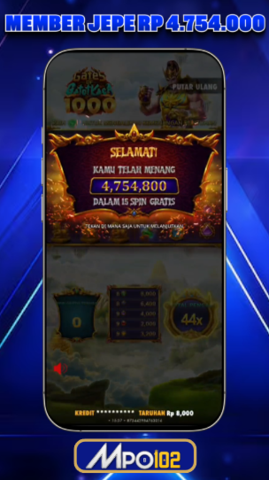 BUKTI KEMENANGAN MPO102